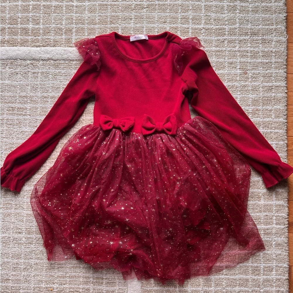 Red Sparkle Kids Costume Dress